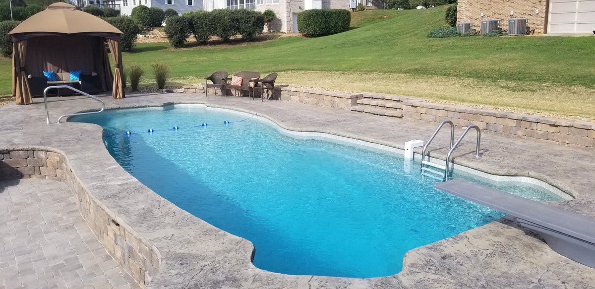 LathamPool's tweet photo. Check out the Gulfshore Fiberglass Shape; it's an excellent option for those who like to entertain all summer long. #LathamLifestyle https://t.co/uOmjG2jPQc