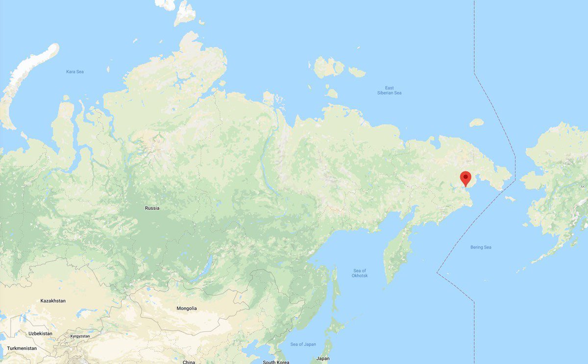 Карта чукотка камчатка