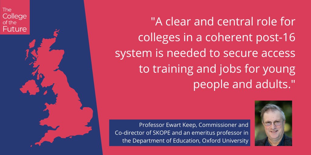 CollegeComm's tweet photo. “Today’s announcement has to be the start of a road map for the next 10 years for colleges, with a vision for their strategic role in meeting the challenges we face" 

Our Commissioners respond to the Education Secretary's #FEReform speech. https://t.co/l1jar3Kd5r https://t.co/zJc8RzuRs6