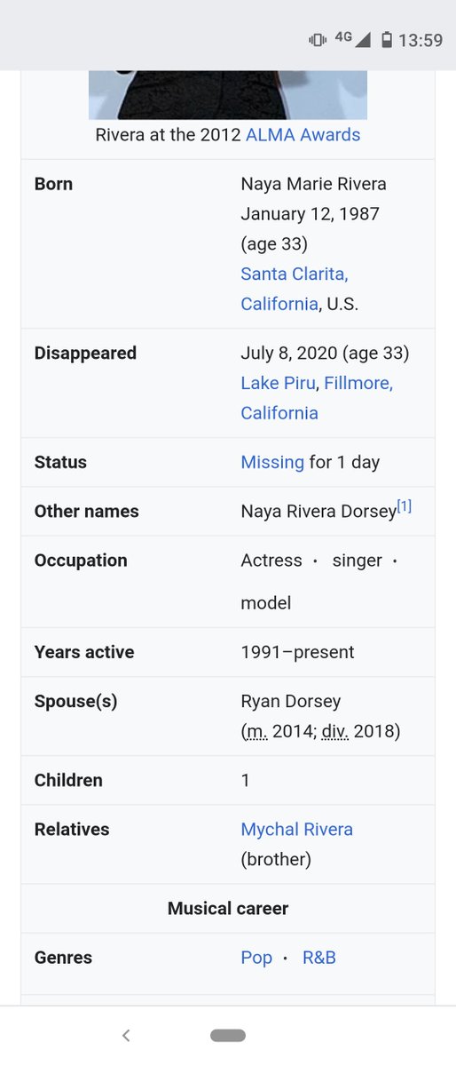 Cocobunga's tweet image. Can't believe Wikipedia have added this already. I pray they find her #PrayForNaya