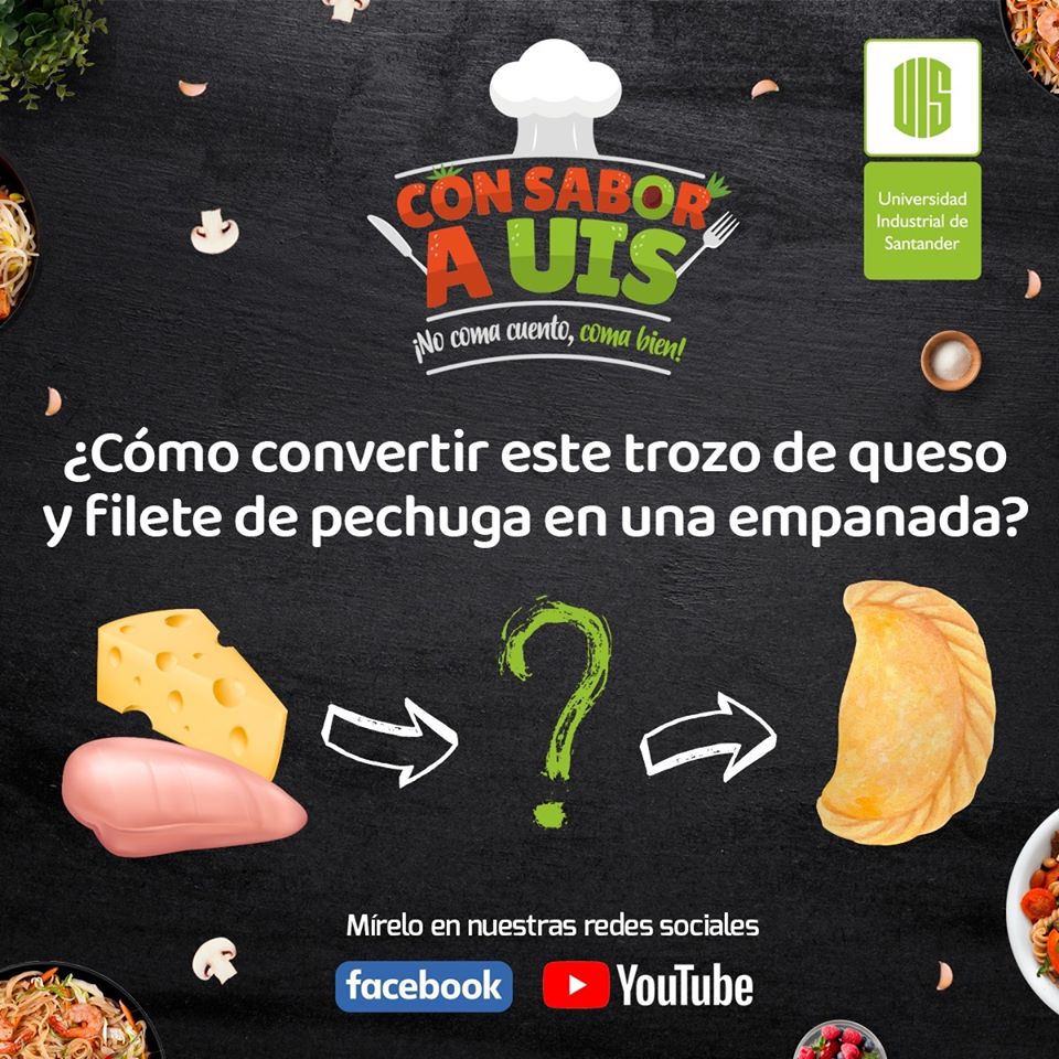 UIS's tweet photo. Aprenda a cocinar delicioso y saludable con 'Sabor a UIS'. 👨‍🍳👩‍🍳 Todos los días tendremos una receta diferente. 🍎🍇 No se pierda cada programa de lunes a viernes a las 10:00 de la mañana en nuestras redes sociales. 🍴 https://t.co/F70Dj3WYP1