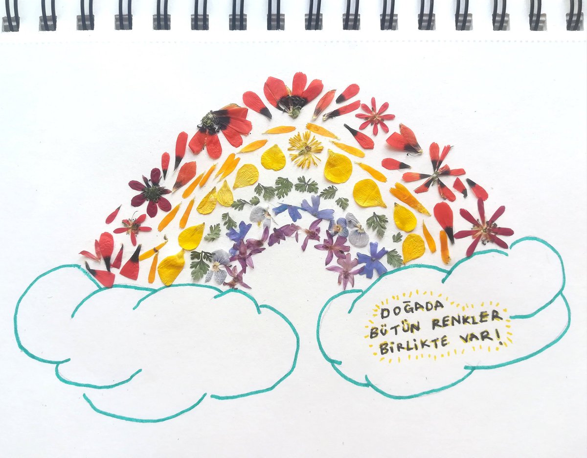 Biraz geç geldik ama olsun,
doğada bütün renkler birlikte var! 
#PRIDE2020