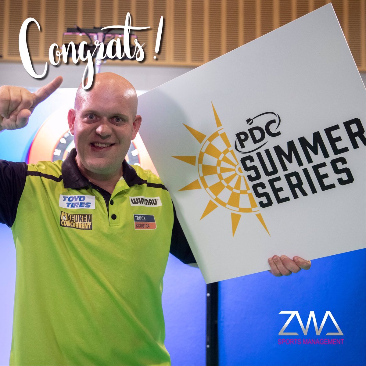 zwasports's tweet photo. What a result for our player Michael van Gerwen yesterday, back in the game and straight to a win! Congrats @MvG180 you played incredibly 🎯
#dartsnews #dartslive #pdc #pdcnews #michaelvangerwen https://t.co/DjjutH2zXp