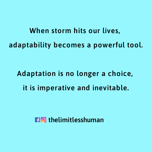 limitlesshumann's tweet photo. Stagnation is suffocating and fear is paralysing. So adapt..

#adapt #change #fitness #covid_19 #love #mindset #motivation #change #overcome #lifegoals #goals #success #failures #tech #business #work  #jobs #quote #quoteoftheday #positive #career #careergoals #hrbytes https://t.co/bZ7MJCBXfA