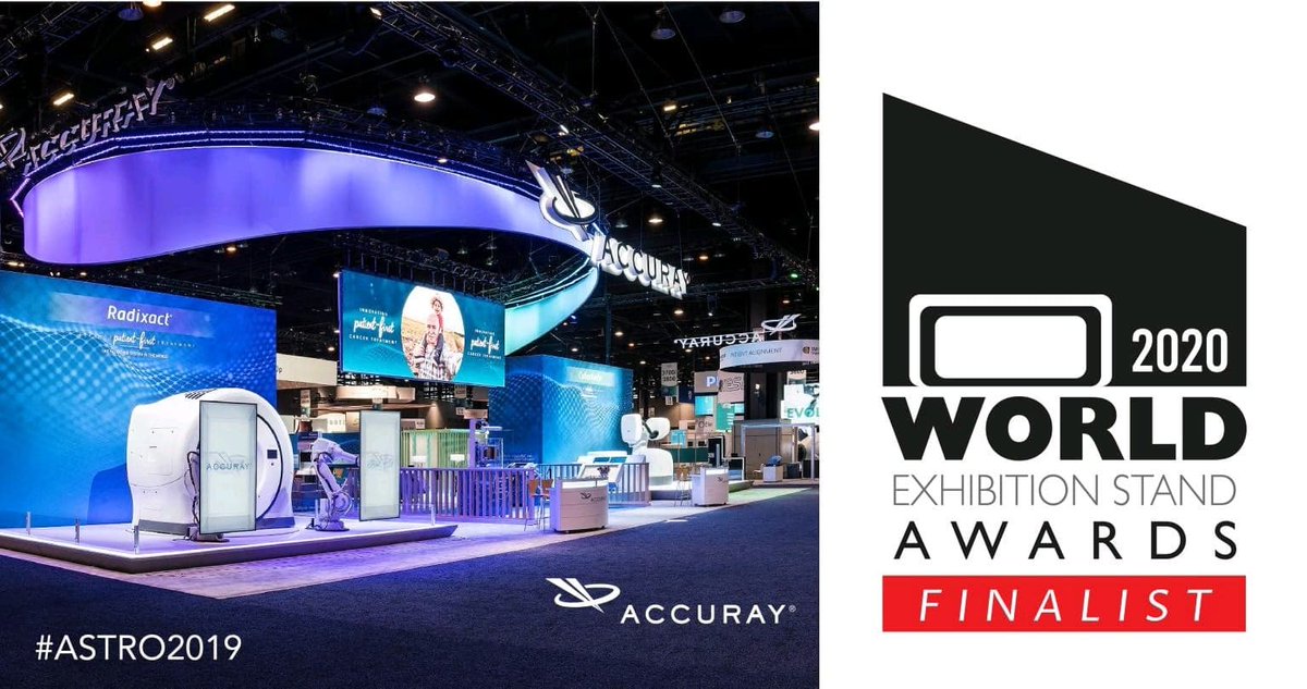 Accuray_Fr's tweet photo. Nous sommes très fiers que les #worldexhibitionstandawards récompensent d’une médaille d’or dans la catégorie "Best Use of Technology", notre technologie #AccuraySynchrony pour #Radixact, innovante et éducative, présentée lors de l'ASTRO 2019 : https://t.co/KiEUG4k8pM #WESA20 https://t.co/q8RjfHg0aP