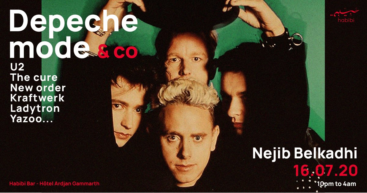 La légendaire soirée Depeche Mode &amp; co au Habibi est de retour avec cette fois-ci d'autres artistes de la même mouvance dans le mix : U2, The Cure, Kraftwerk, Simple Minds, Sisters Of Mercy, The Smiths, Yazoo... On vous attend !   #depechemode  #depechemodeparty #newwave