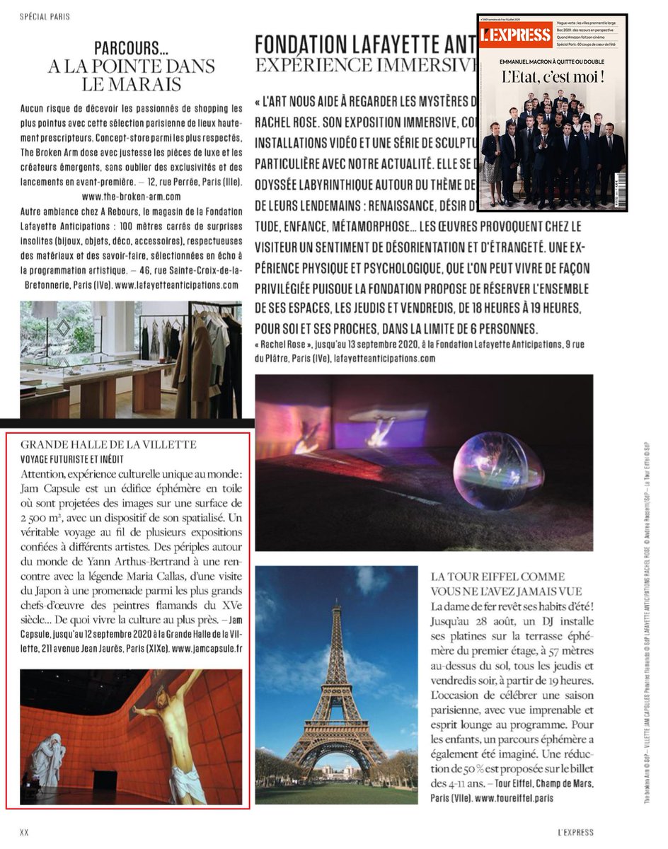 Wordcomconsult's tweet photo. #exposition #immersion
La JAM CAPSULE c'est 5 expériences immersives culturelles uniques. L'espace dédié mesure 2 500m² avec un dispositif de son spatialisé.
#yeswejam, @atelier_athem
Merci #KarinePorret de @LEXPRESS https://t.co/5jzu30LKqx