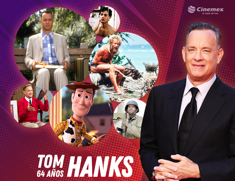 Cinemex's tweet photo. Nos ha hecho llorar, reír, correr, hablar con nuestros juguetes y hasta a un balón...
¡Feliz cumpleaños #TomHanks!
Déjale un “Wilson” para felicitarlo 🏐 https://t.co/bX0NRKZ4bd