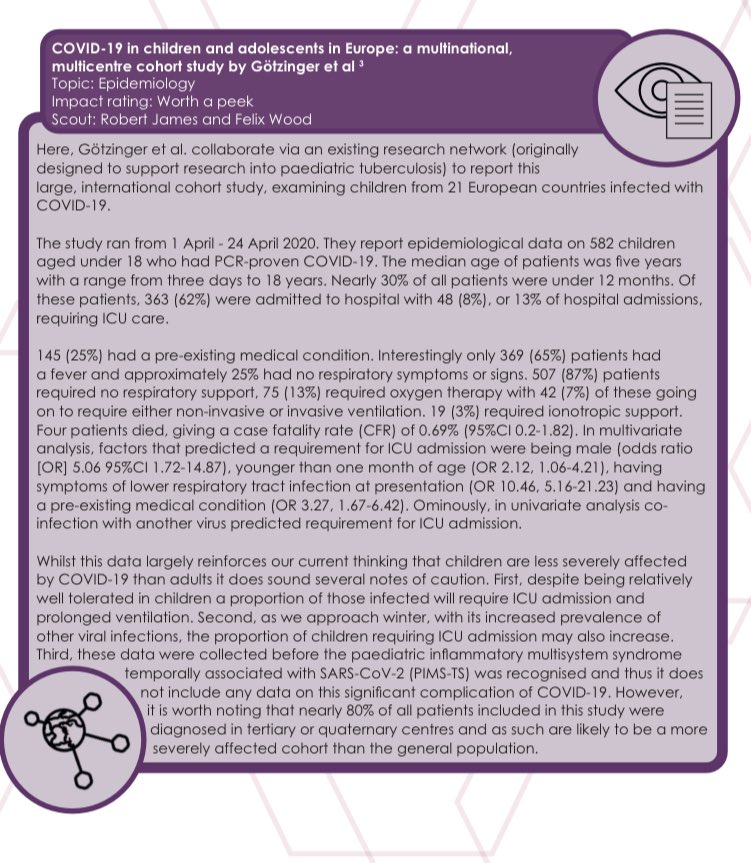 GovindOliver's tweet photo. The Top 5 for week 14 of the RCEM Covid-19 CPD Journal Club is hot off the press. Huge thanks to the Plymouth team for picking out this week’s evidence highlights. Kudos @DefProfEM @lauracottey @EmergencyDoc209 @FelixNRWood @RCollEM @RCEMevents @EMManchester https://t.co/KycfvYJ7A2