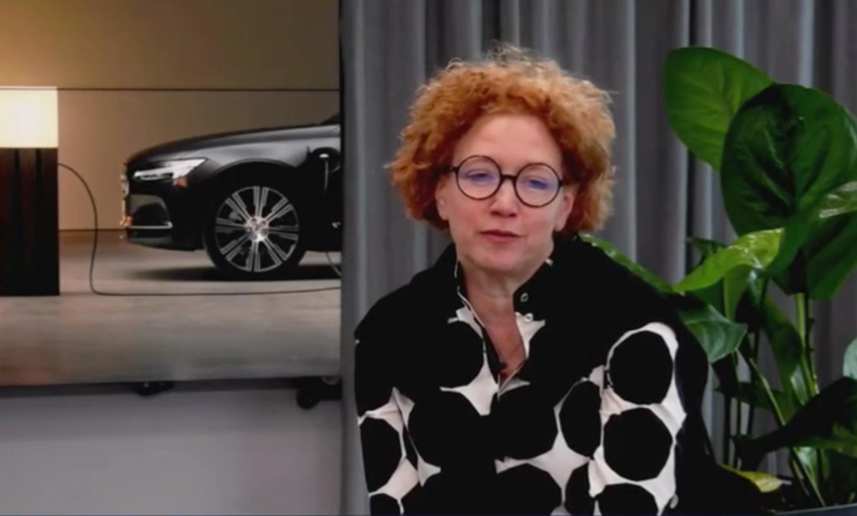 ericsson's tweet photo. “What we will see is advanced driver support growing into autonomy in some areas, giving you that time back when you’re sitting in that boring traffic jam.” - Ödgärd Andersson, Chief Digital Officer at @VolvoCars on Ericsson UnBoxed! #EricssonLive https://t.co/1vwOGEr4aE https://t.co/9wT2jZWq5H
