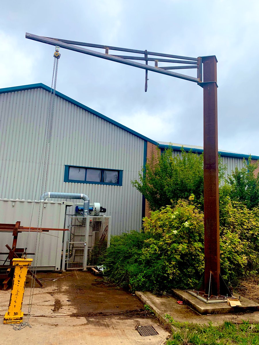 Our friends <a href="/NikoLtd/">Niko Ltd</a> just sent us this sneak preview of one of our four HUGE Jib Cranes we are sending with some <a href="/CMCOLive/">Columbus McKinnon</a> hoists (Lodestar) all the way 🚢 to South Korea 🇰🇷 #StayTuned #GLAD2020