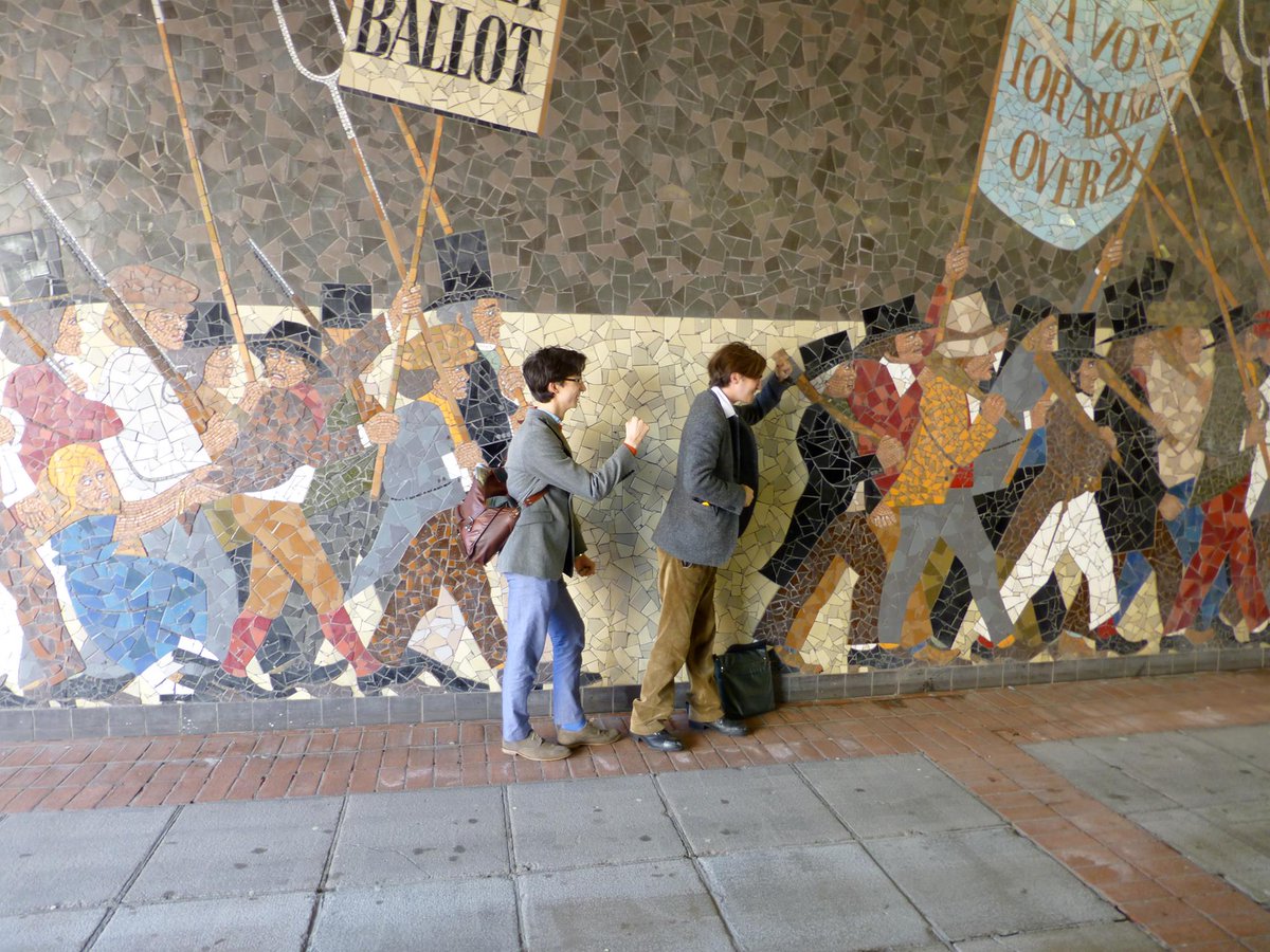 9. Kenneth Budd's Chartist Mural, Newport, 1978, smashed 2013.I've been thinking about it recently as it shows the hypocrisy of the hullabaloo about 'erasing history' when a few of unloved statues of bigots are moved, when beautiful things disappear daily through carelessness.