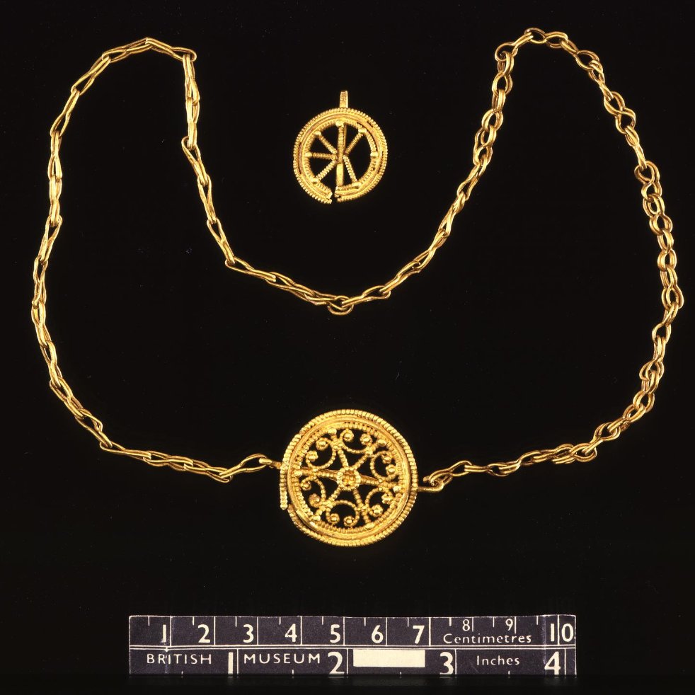 When the Romans left these islands, Dolaucothi's golden story was lost.But when a Roman treasure hoard – a brooch, and snake bracelets soft enough to be coiled around the arm – was found, along with an 1844 gold ore discovery, interest was piqued, and mining commenced again.
