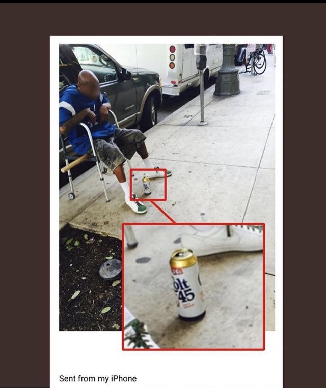 Mariam on Twitter "a can of Colt 45 Malt Liquor, sitting between the feet of the man She would