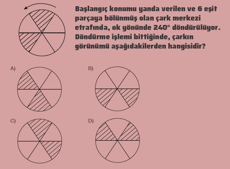 👁️ Döndürme işlemi bittiğinde çarkın görünümü hangisidir?
A
B
C
D 🤔

Doğru cevabı yoruma bırak 👇🏻
#HTOyun

Cevaplar ve daha fazlası için
👉🏻 haberturk.com/yenimedya/akil…