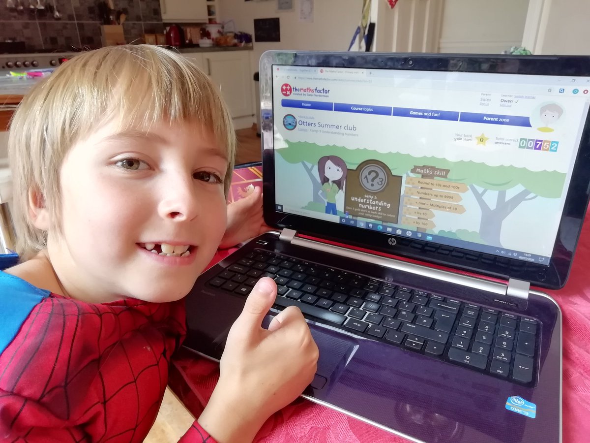 nerys_sales's tweet photo. Excited little boy to discover the Maths Summer club is open on #mathsfactor @carolvorders 👏🥰 https://t.co/DiwOABSMsp