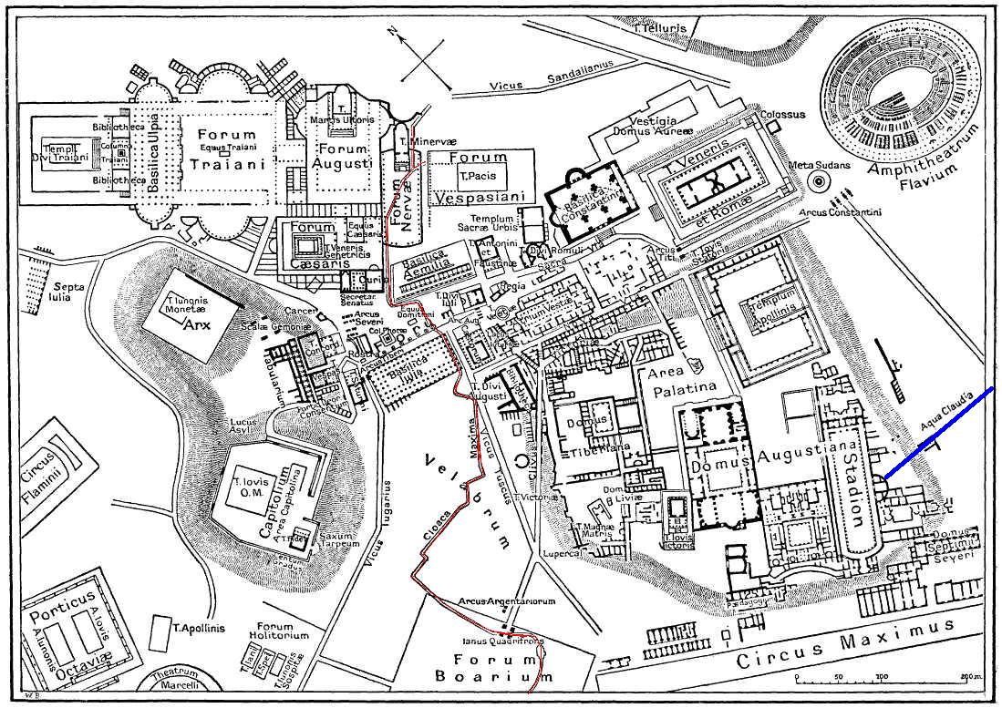 The site is an example of advanced Roman technology, including an aqueduct (or 'leats') system, moving water from rivers to mines.Frontinus later restored Rome's aqueducts, and wrote the definitive work on 1st century Roman aqueducts, "De aquaeductu"   http://penelope.uchicago.edu/Thayer/E/Roman/Texts/Frontinus/De_Aquis/text*.html