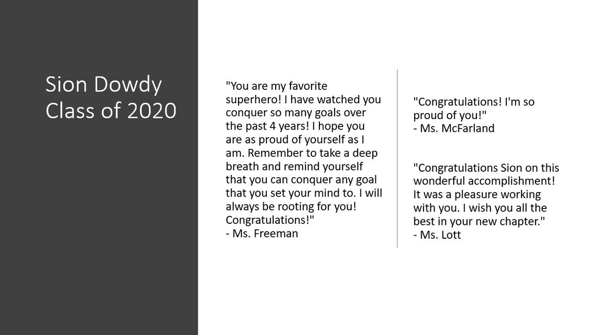 AnacostiaHigh's tweet photo. Thanks for helping us congratulate our Class of 2020 June grads.  Our students loved the extended campaign to honor their achievements during this time of celebration.  If you see one of them, congratulate them again! We are ending with Kandis, Destiny, Sion &amp; Antione. #WhyAna https://t.co/RemqFZfNsb