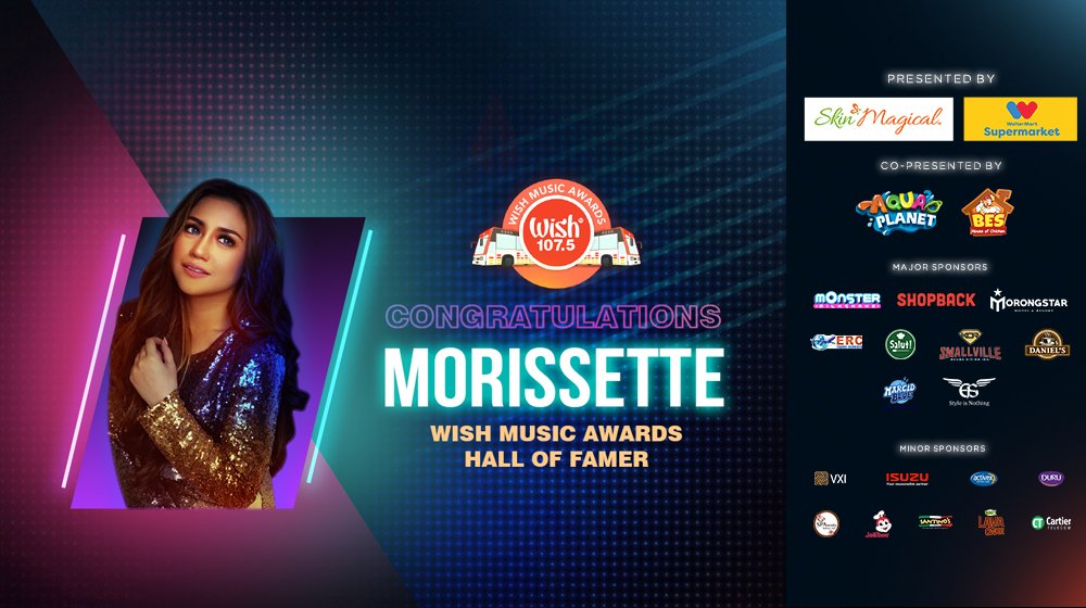 its_Morissette's tweet photo. Summary of Morissette's awards last WMA.

Wish Music Main Award
☆ Wishclusive Collab of the Year (AWNW)

Wishclusive Elite Circle Award
☆Bronze (AWNW)
☆Platinum (AKNL)
☆Diamond (SLS)
☆Diamond (AKNL)

Wish Music Special Award
☆ Hall of Famer

Morissette WishclusiveThrowback https://t.co/256ZjbzdIl