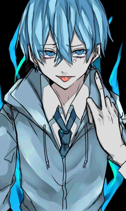 #すとぷりギャラリー
靑い炎。 
