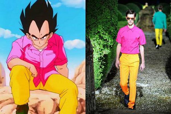 ベジータの珍しい私服姿を公開！ 色が分かりやすいアニメ版から