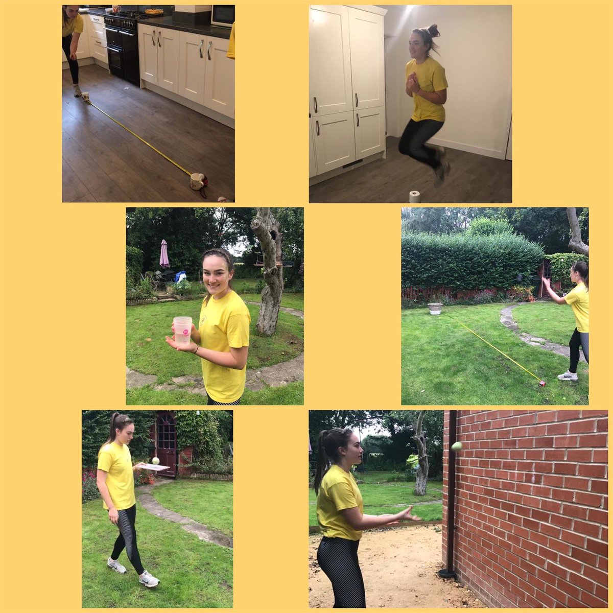 PDTsport's tweet photo. @SelbyHighPE Virtual sports day challenge (Hockney) getting in the sports day spirit with the glitter and   t-shirts #teamhockney https://t.co/ETGRc32rWh