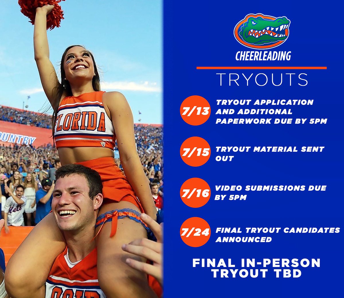Florida Cheerleading tweet media