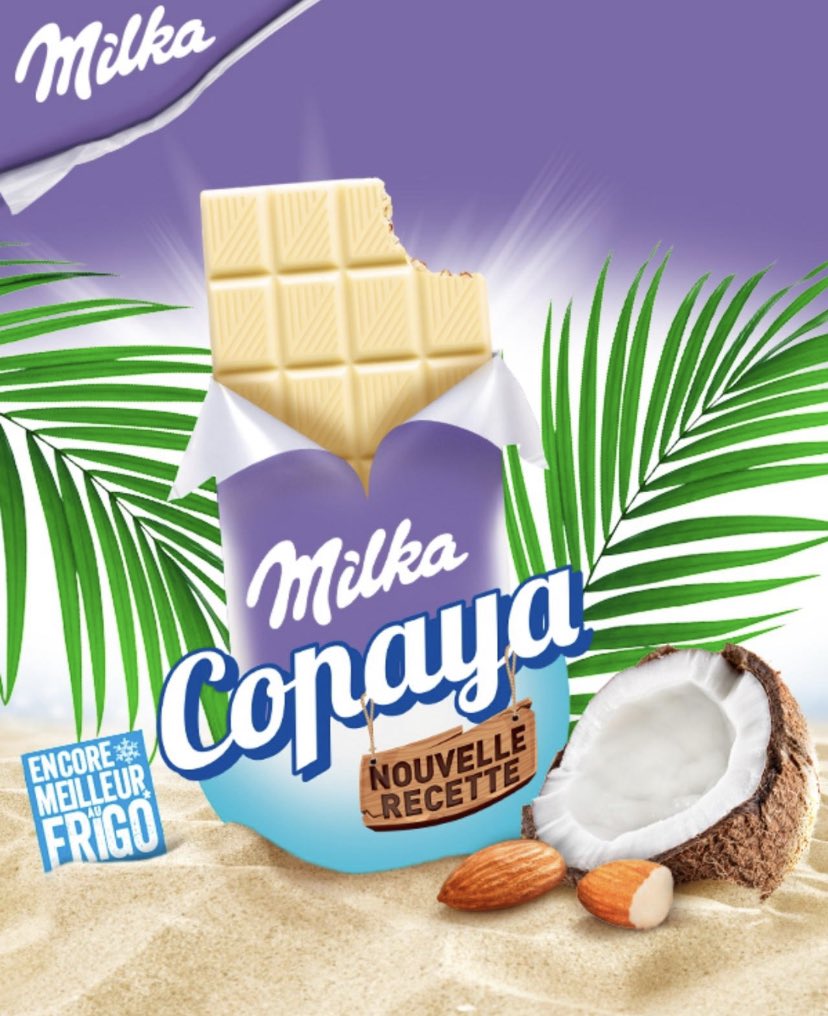 MathiasDosne's tweet photo. Apres #figolu je vous annonce le retour de Copaya. Finalement ...pas besoin de voyager pour être sous les tropiques. Il avait disparu depuis 10 ans, il revient cet été. #copaya #revival #milka #vacances https://t.co/QDXRC2pQMd