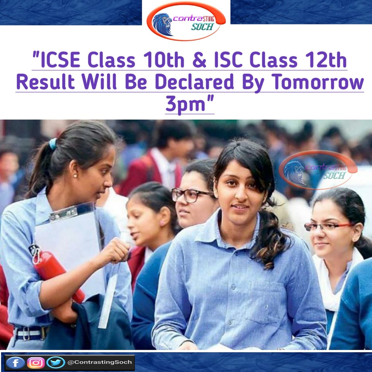 ContrastingSoch's tweet image. Hope For The Best Result!!👍
#cisceboard #iscboard #icscboard #result #students #studentlife #contrastingsoch #india #boardexam