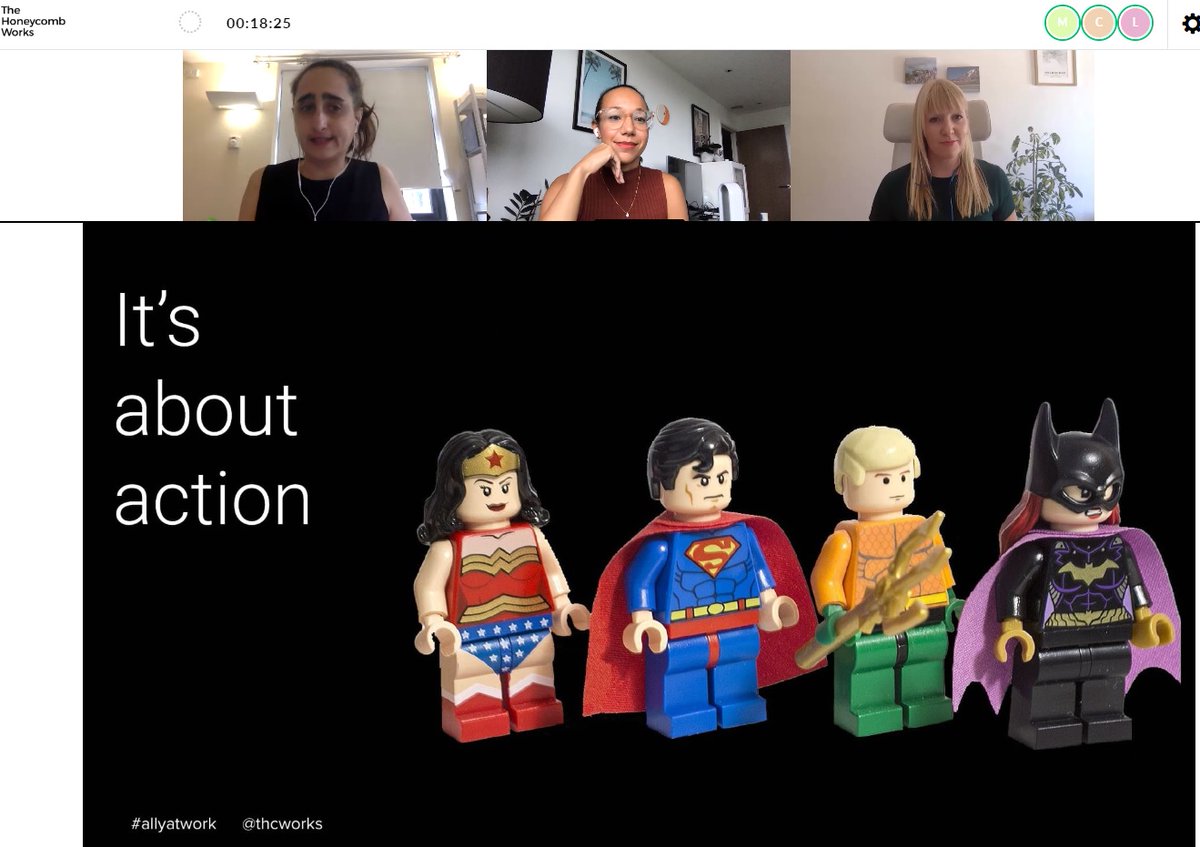 GaelleDWatson's tweet photo. Feeling inspired once again by the work of @thcworks ! I really feel better equipped to tackle some difficult conversations about prejudice and bias after listening to Caroline and Leila #allyatwork https://t.co/pcdaC6rcwW