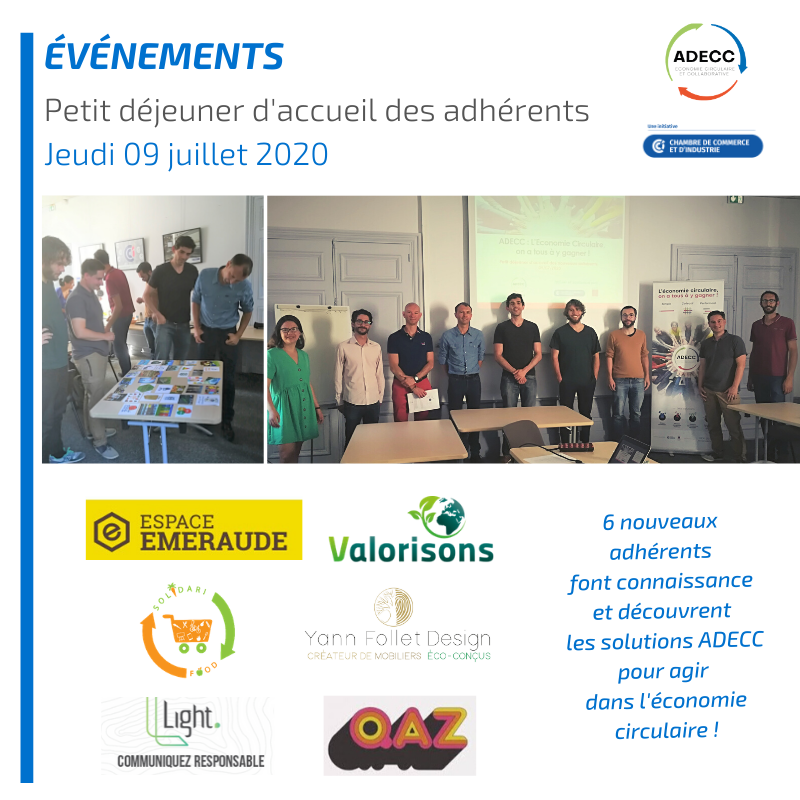 Ce matin, des échanges riches 👥sur : 
reconditionnement/réparation 🔧, seconde main👕, gaspillage alimentaire🥕🥖, green IT🖥️, valorisation des déchets🔋♻️ou surcyclage du bois🌳 !

Autant de façon de créer des boucles pour ces entrepreneurs engagés dans l'#economiecirculaire
👏