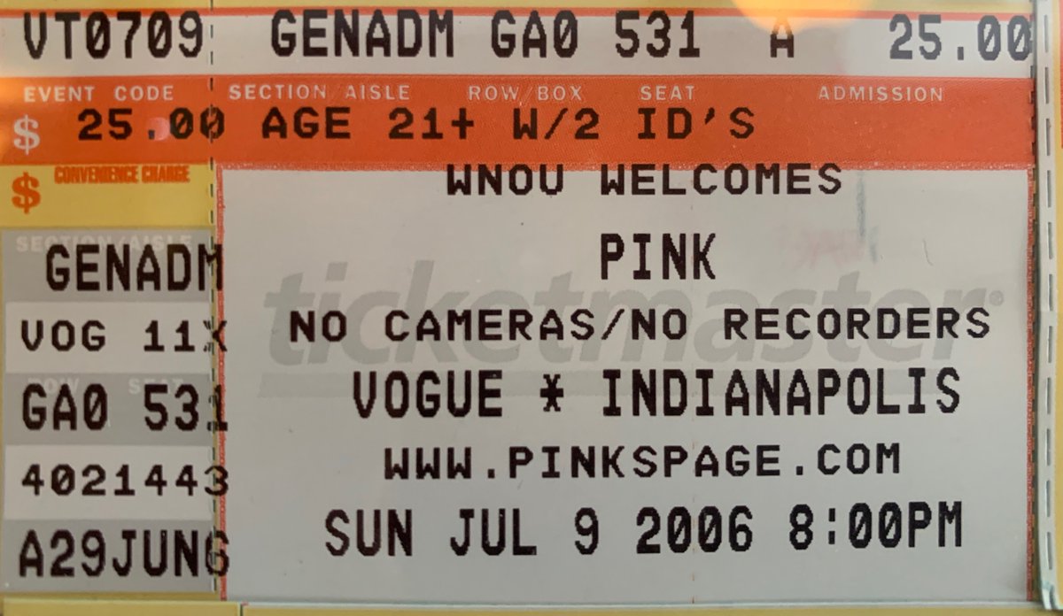 TheVogue's tweet photo. 14 years ago today, @pink brought her “I’m Not Dead” tour to @TheVogue 🤘🏼🎶

#thevogueindy #vogueindy #broadripple #pink #indianapolis #indyconcerts https://t.co/dk7pQ786n7