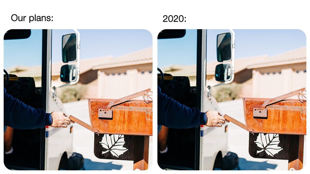 USPS's tweet image. 2020 hasn’t gone as planned, but one thing you can count on is that we’re still here delivering for you.