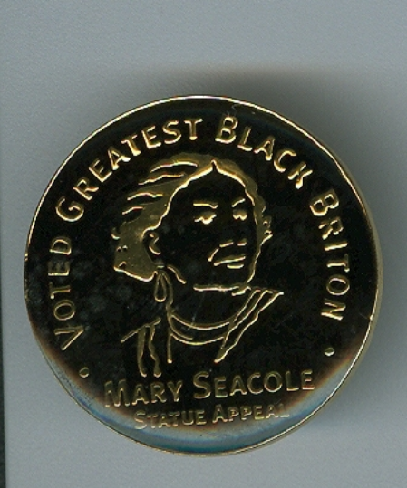 RCNLibraries's tweet photo. Is a bird? Is it plane? nope 😤 It's #BadgeoftheWeek ! This badge depicting Mary Seacole was created as part of a statue appeal. In 2016, after 12 years of campaigning, the Jamaican nurse became the first named statue of a Black women in Britain. #HistNursing #Blacknurses https://t.co/UZU7VnXVVI