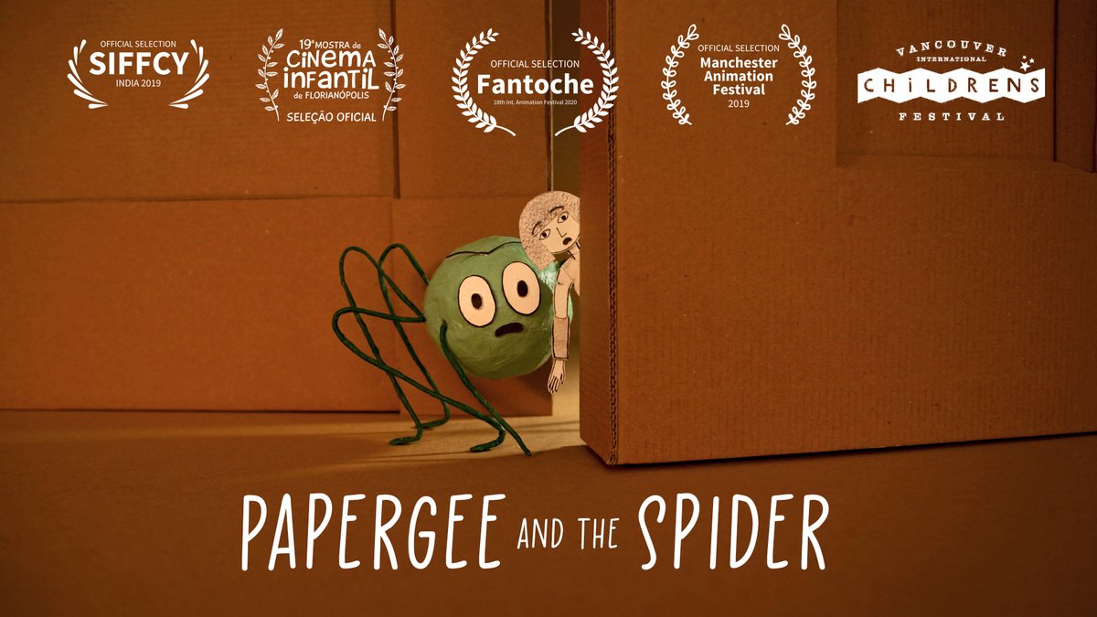 I'm thrilled to announce that the stop motion animation film 'Papergee and the Spider' I created with <a href="/visiblefictions/">Visible Fictions</a>
has been selected for the world acclaimed Fantoche International Animation Festival in Switzerland <a href="/fantoche_baden/">Fantoche</a>