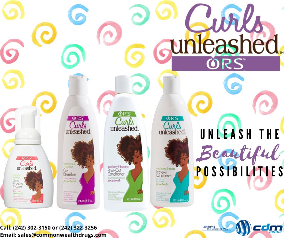 CDMCorpGroup's tweet image. ORS Curls Unleashed Products Are Perfect For Prepping, Styling and Maintaining Naturally Curly Hair. Unleash The Beautiful Possibilities. #curlsunleashed #naturalhair #naturalhairproducts #naturalhairbahamas #naturalhairproductsbahamas #ors