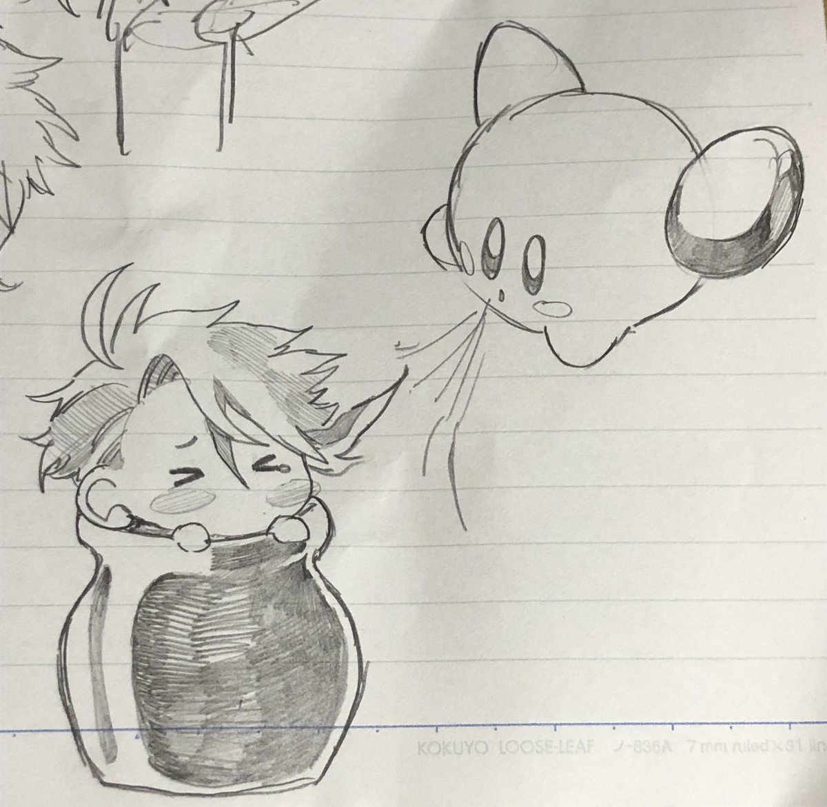 授業中に友達と喋りながら描いてたやぁつ 