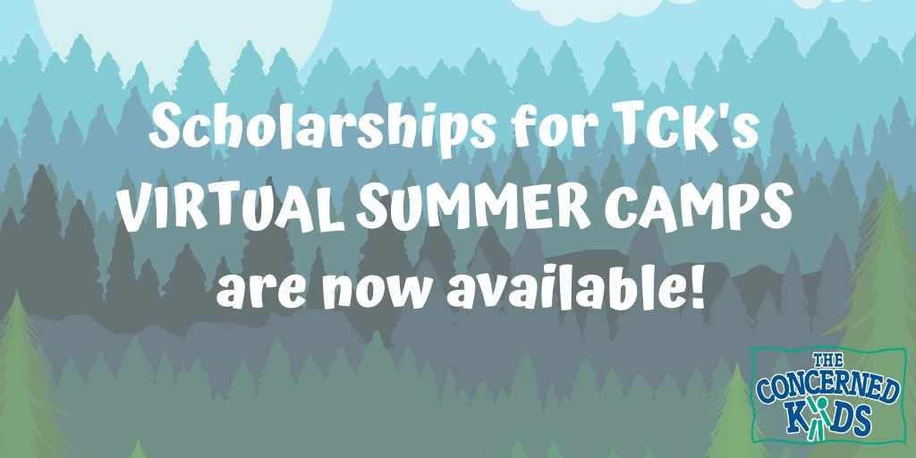 ConcernedKids's tweet photo. Scholarships for The Concerned Kids' VIRTUAL SUMMER CAMPS are now available! Registration for our July 20th Backyard Camp closes this Sunday at midnight. Visit our website to apply for a scholarship and register today! #virtualsummercamp #summercamp2020

https://t.co/WavV2OiXjX https://t.co/zSV728e5o0