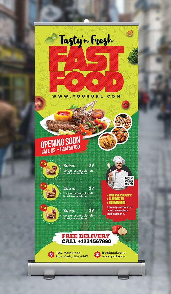 Download Psd Zone On Twitter Free Fast Food Restaurant Roll Up Banner Psd Download Here Https T Co 8dsz3vbau2 Freepsd Psd Photoshop Graphicdesign Print Fastfood Restaurant Banner Freedesign Rollup Https T Co Zj0zsfao7c