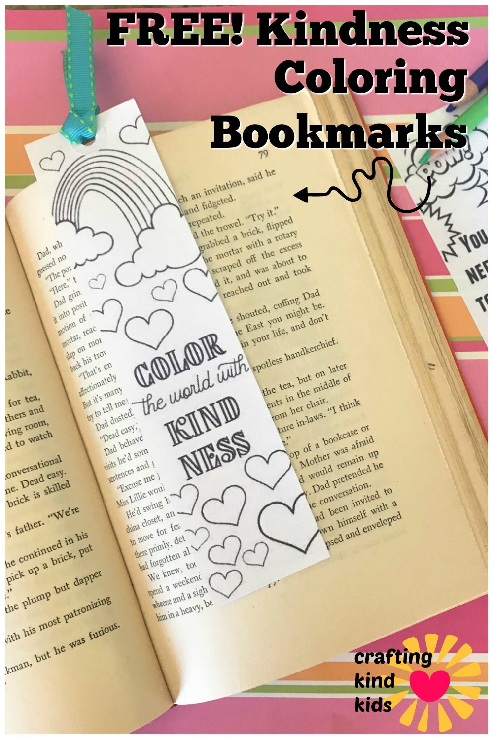craftingkindkids on twitter grab these 5 free kindness printable coloring bookmarks and color your way to a kinder world grab the bookmarks here https t co gb6zcgohaz colorforkindness coloringpages https t co 0uyvxky05c twitter