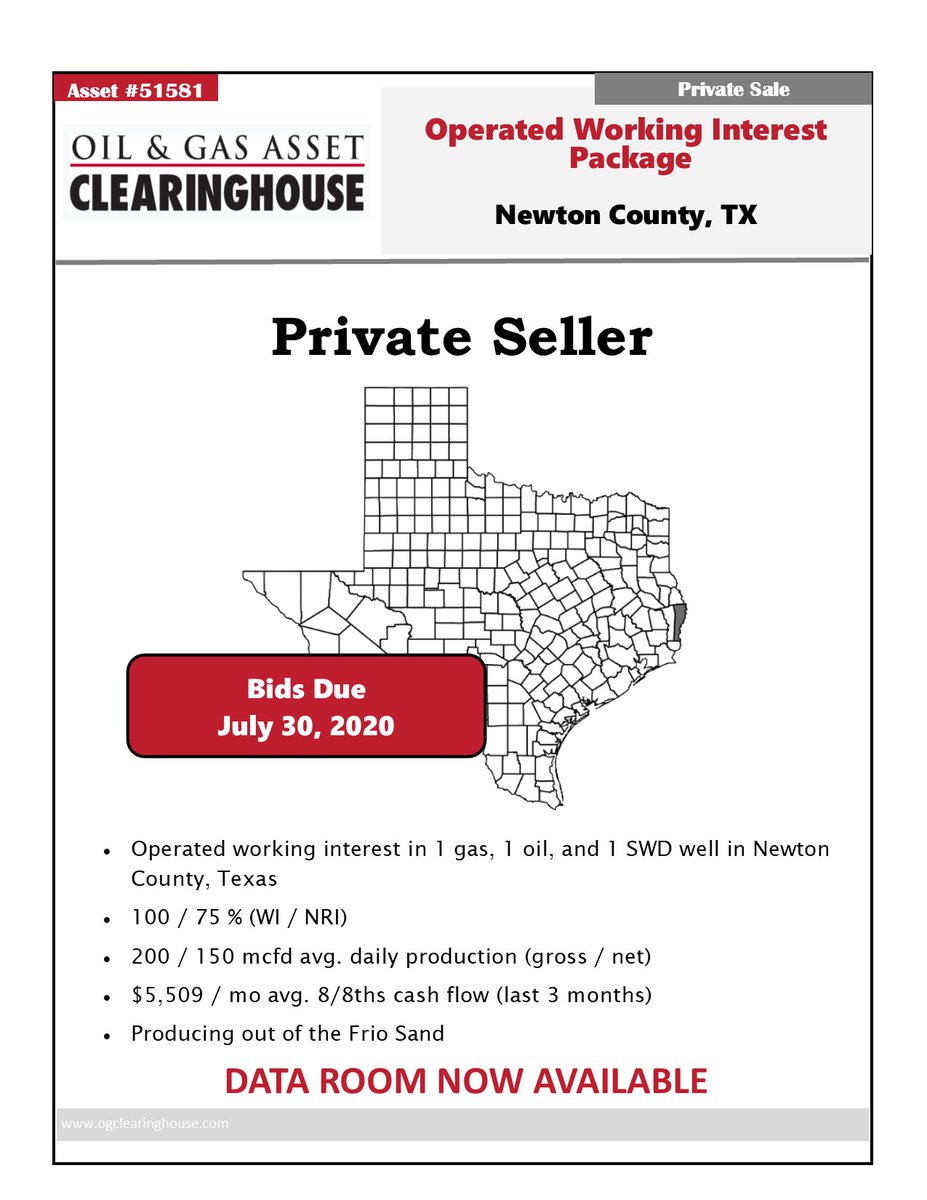 Oil & Gas Asset Clearinghouse Acquisitions & Divestitures