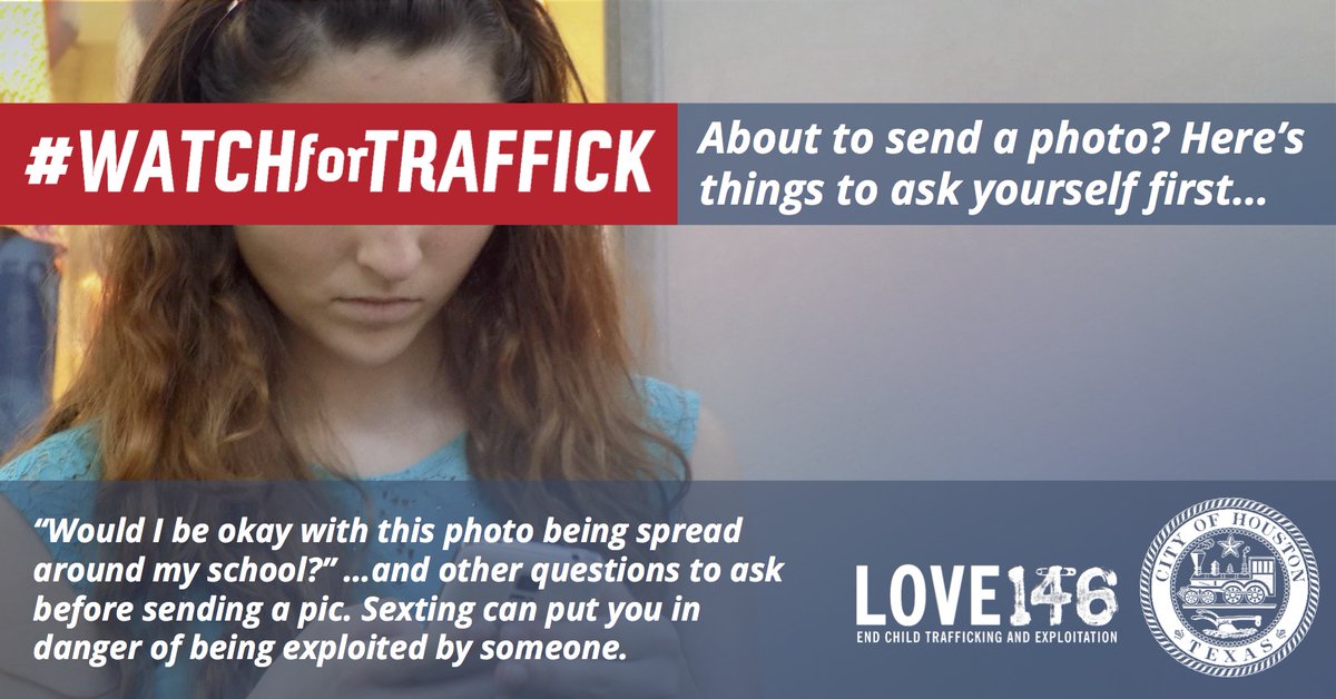 RPOR14's tweet photo. About to send a photo? Here’s things to ask yourself first… https://t.co/m3CaIrq1AG #WatchForTraffick #ChildTrafficking https://t.co/ivolKHBJ9c