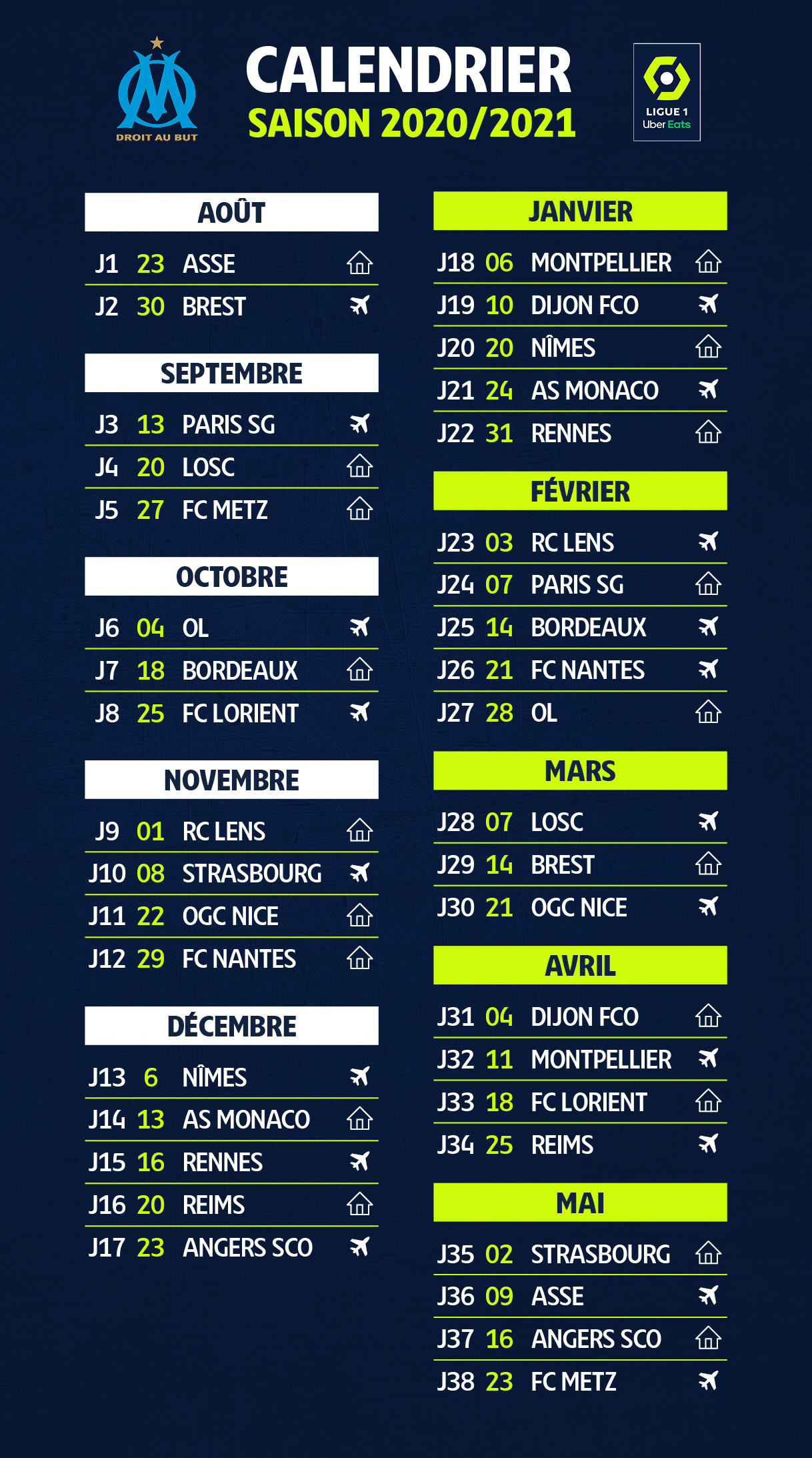 Calendrier L Om 2021
