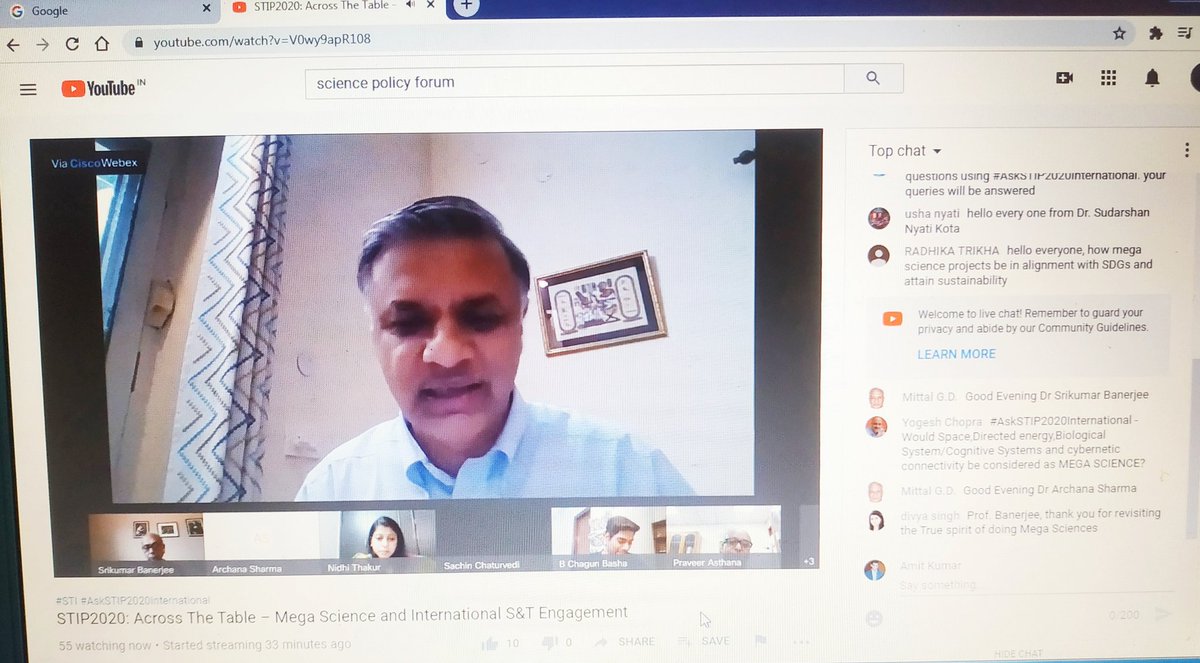 AmitK_PhD's tweet image. &quot;shrinkage of eco. due 2 #COVID19 wld lead 2 constraint in resource base.. #pooling of resources wid othrs is imp...#PumpPriming #Indian S&amp;amp;T #funding is vry imp...need 2 address #national #devpt challenges&quot; exhorts Prof. @Sachin_Chat, DG, @RIS_NewDelhi ! @IndiaDST @PrinSciAdvGoI