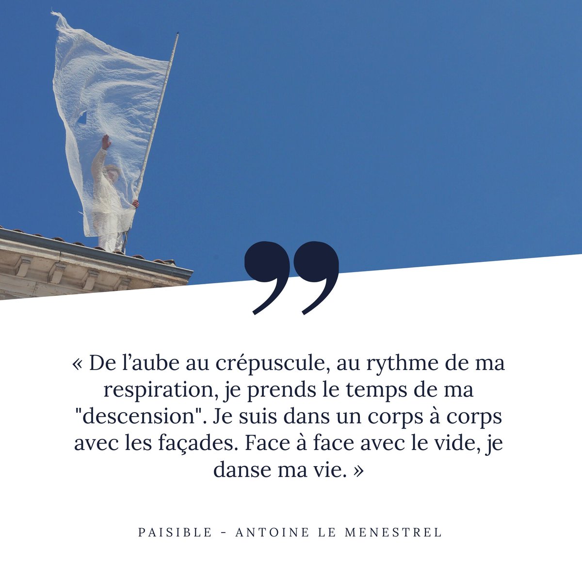 PERFORMANCE | "Paisible" d'Antoine Le Menestrel

🗓️ Samedi 11 juillet de 6 h 09 à 21 h 23 - #gratuit 
📍 Église des Célestins - #Avignon 
🌐 bit.ly/3223s4S