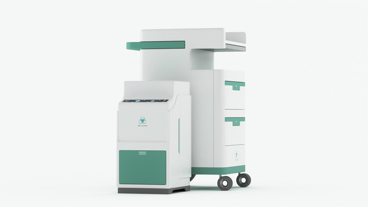 Tsinghua_AAD's tweet photo. "I designed ME-CLEAN to help the medical institutions to adress medical waste more conveniently and efficiently."
ME-CLEAN Medical Waste Treatment Station Design, Liao Zhuoying, Candidate for Bachelor's Degree, Department of Industrial Design
#GraduationDesign https://t.co/fjLo3a5ruv