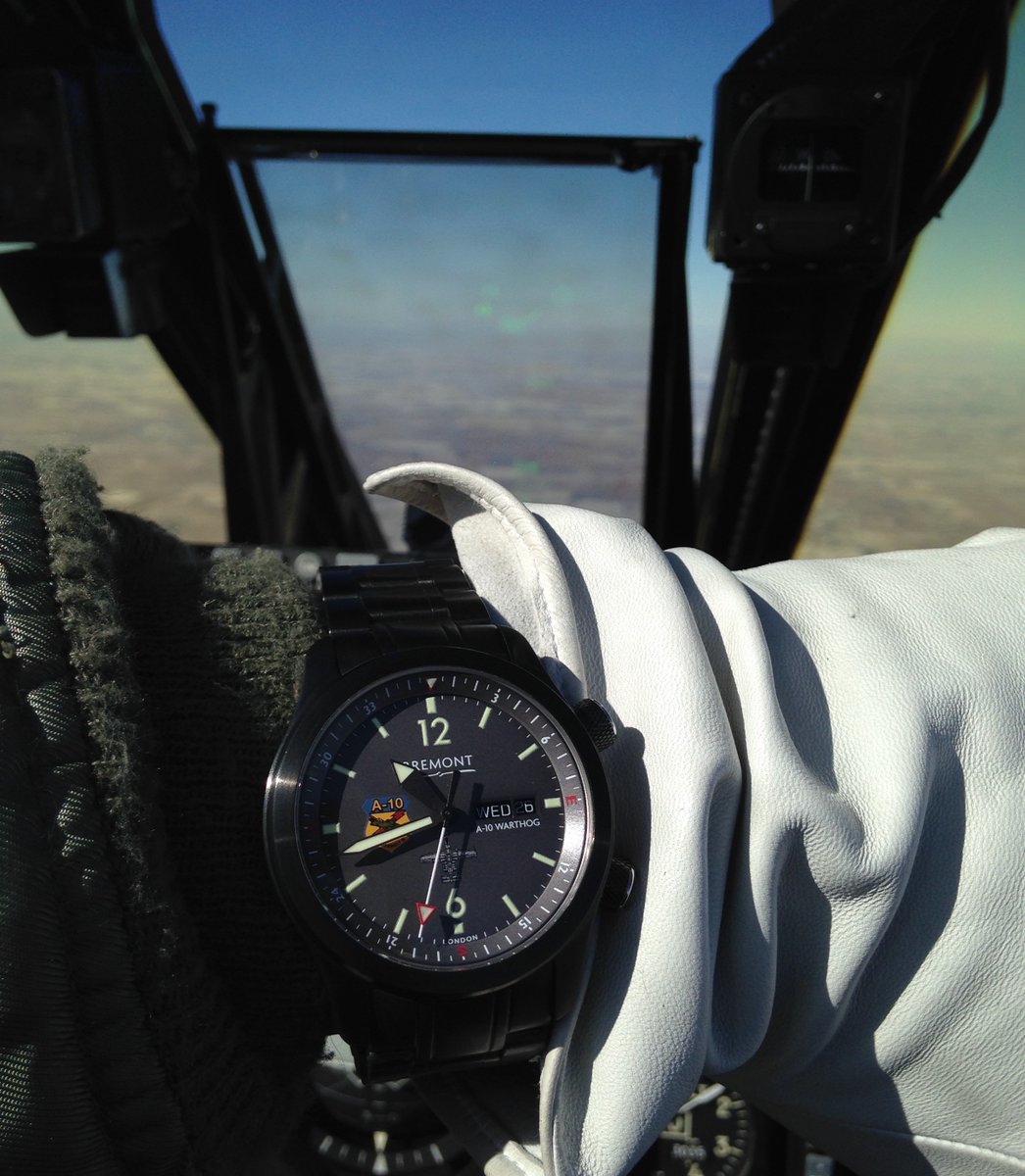 BremontMilitary's tweet image. #ThrowbackThursday look at the @Bremont military edition for pilots of the U.S. A-10 attack jet. It looks right at home in the Hog! #A10 #ThunderboltII #Warthog #Hog #Hawg #PilotWatch