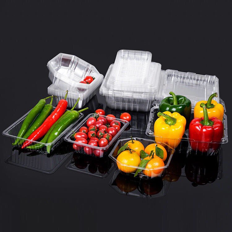 Disposable Small Plastic 125G Fruit Clamshell Packaging Container