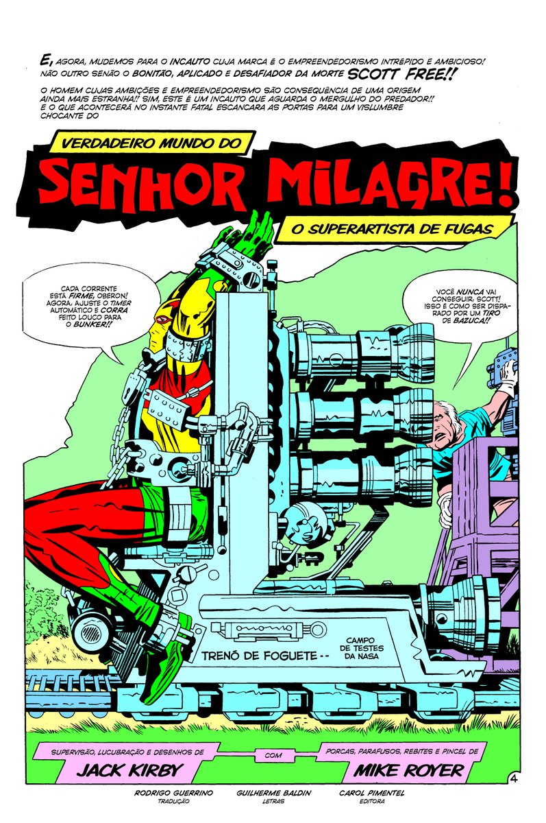 gbaldin90's tweet photo. pela primeira vez colocando meu nome (e o da @CarolPimentel8 <3) pertinho do mestre Kirby! e numa HQ inédita no Brasil, ainda! :o @JackKirbyMuseum @DCComics #comics #dc #mistermiracle #jackkirby #quadrinhos #lettering #comicslettering #letras #hq #historiasemquadrinhos https://t.co/A6vTjrt3Rg