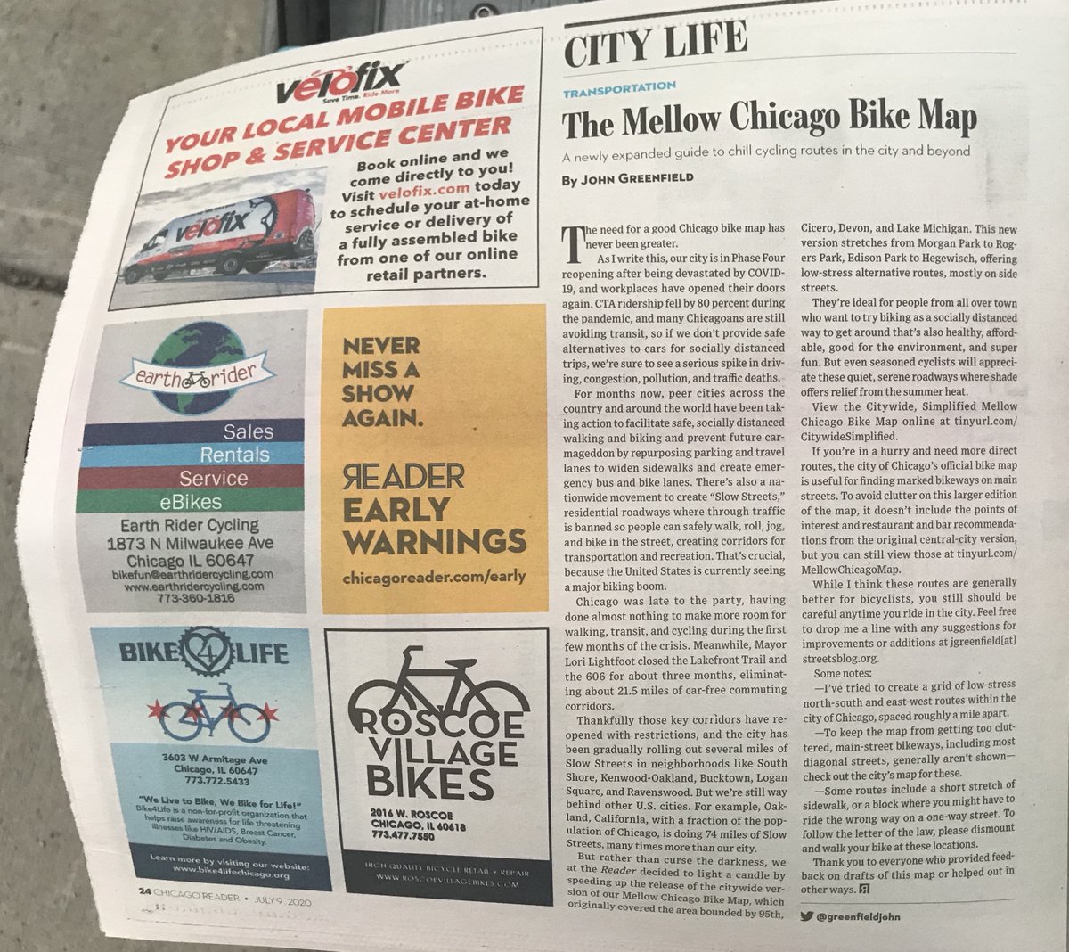 John Greenfield tweet media